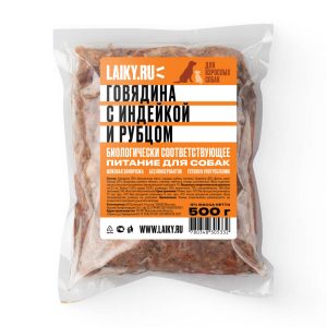 Говядина с индейкой и рубцом для взрослых 500г